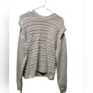 Blank NYC Women's Cable Knit Sweater - Cream